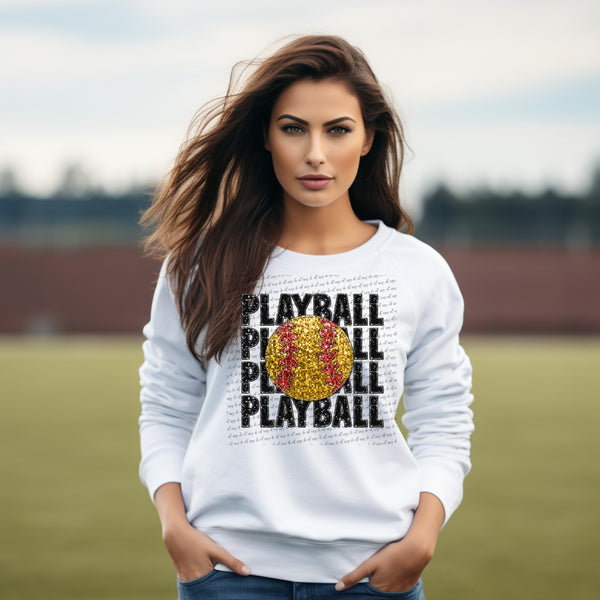 Playball stacked SOFTBALL (City) 34986 DTF transfer