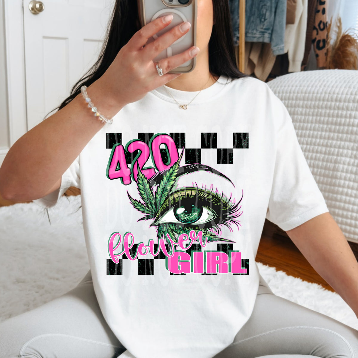 420 Flower Girl (DD) DTF transfer