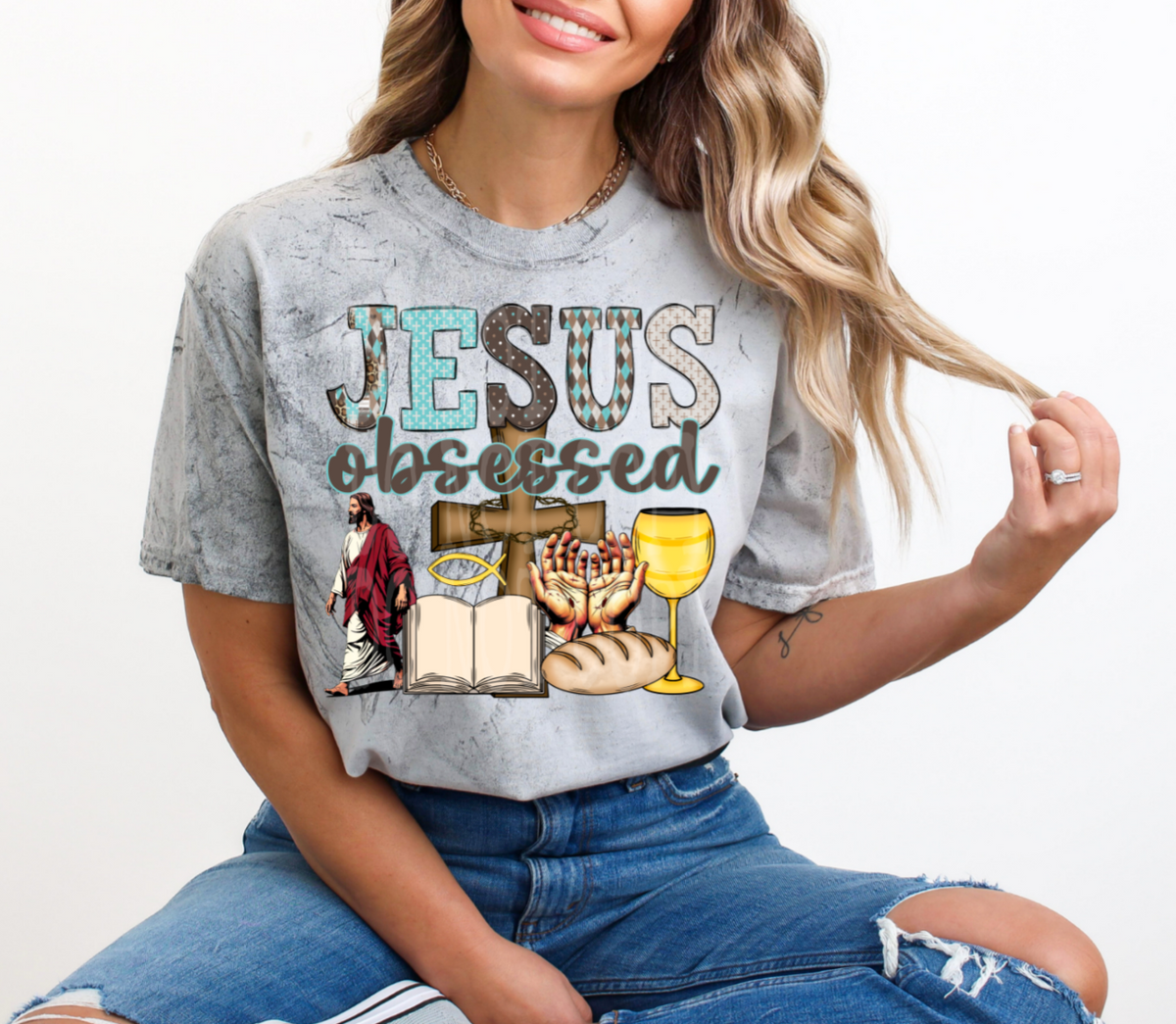 Jesus obsessed 103465 DTF transfer