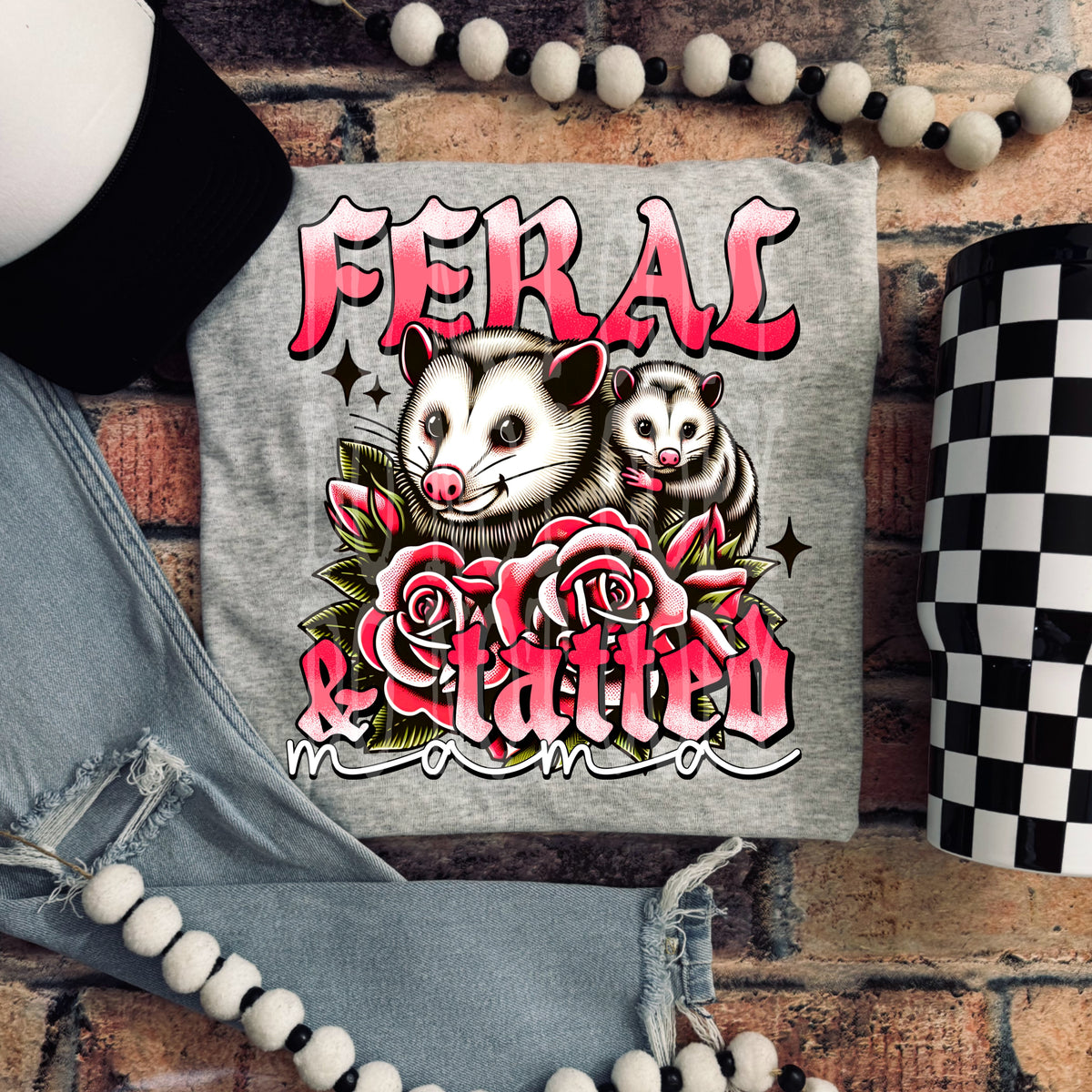 Feral & Tatted Mama (PH) 102429 DTF transfer