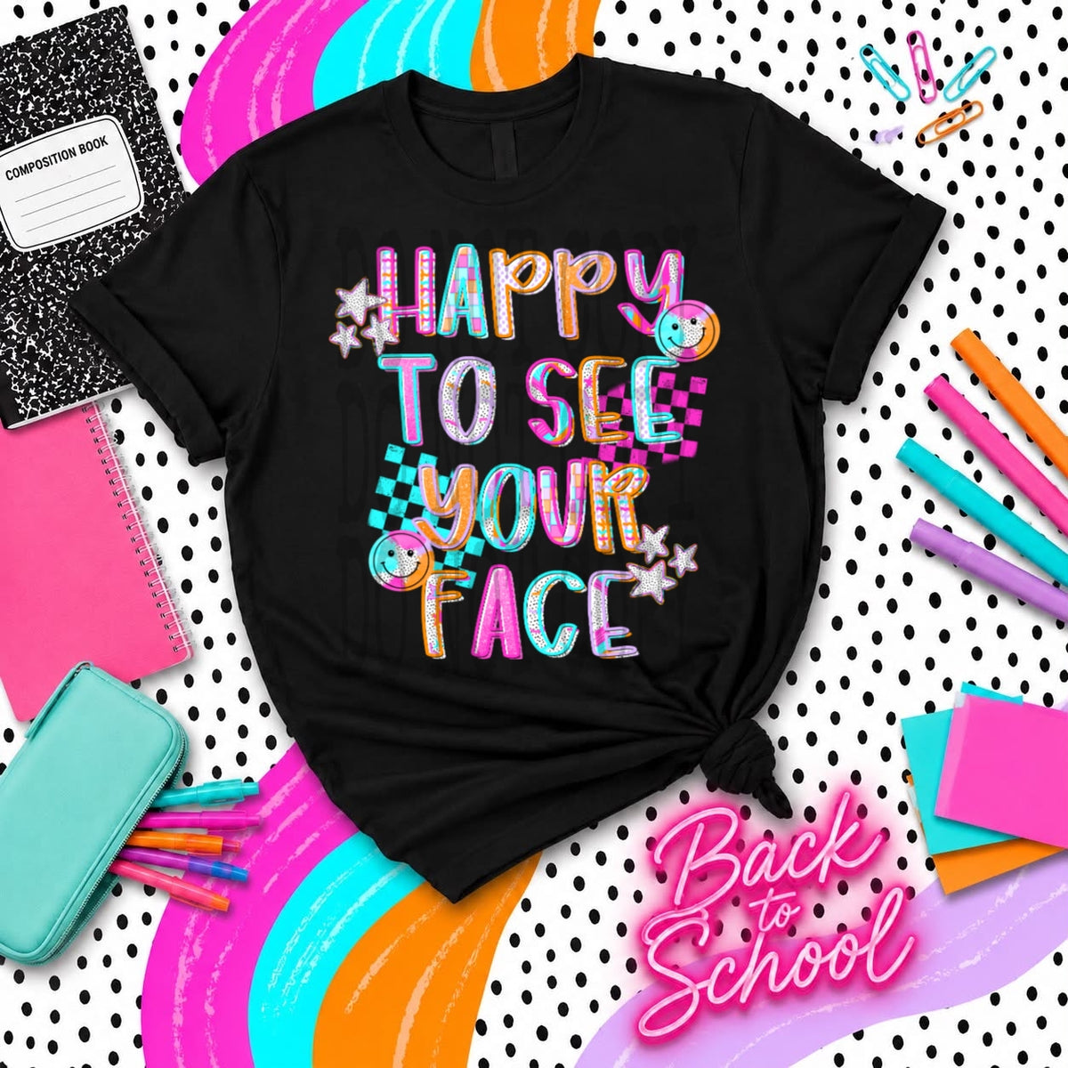 Happy to see your face (PH) DTF Transfer