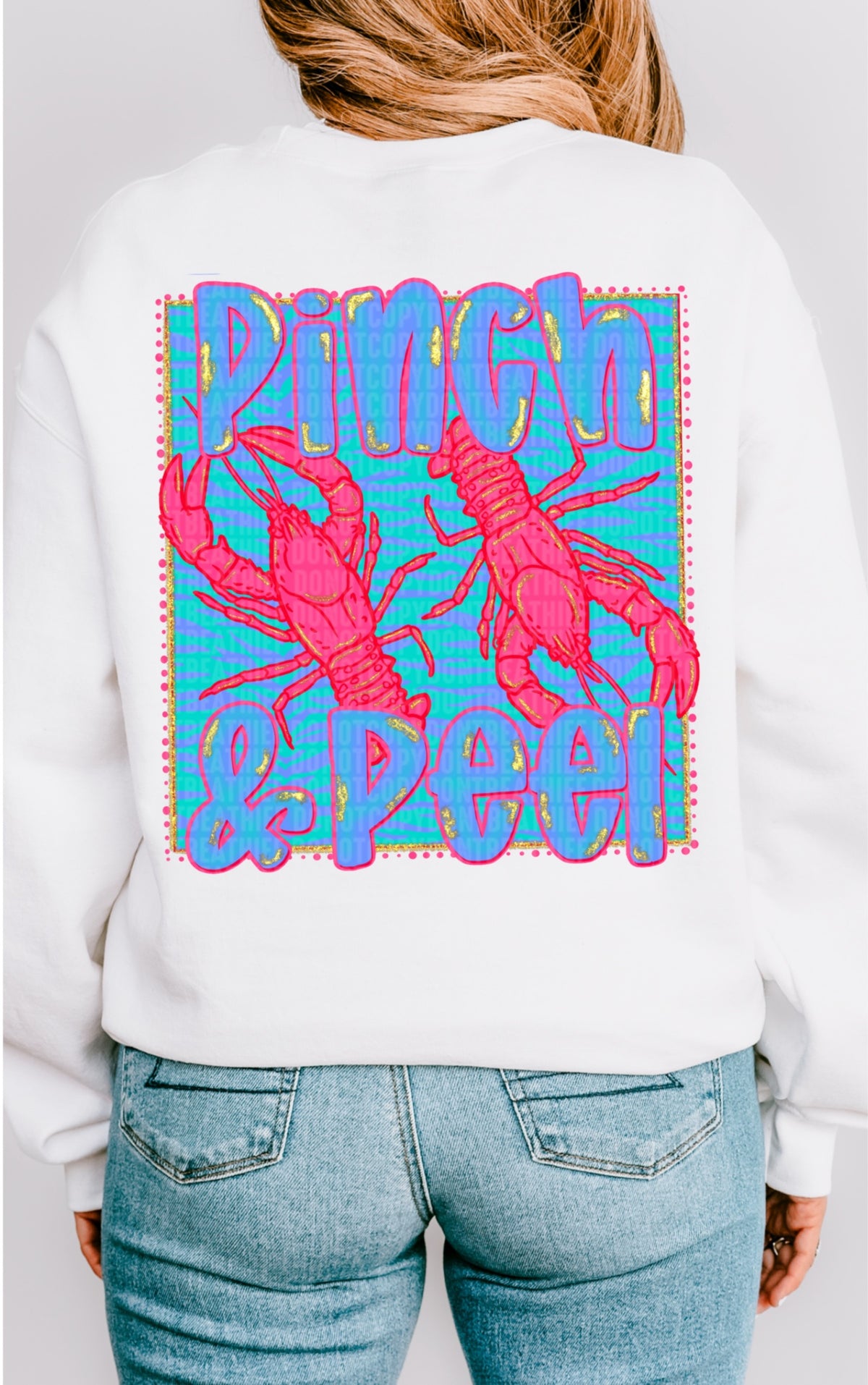 Pinch & peel BACK 103978 DTF transfer