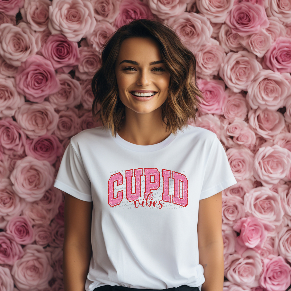 Pink Cupid Vibes Grunge 71798 DTF Transfer