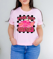 Pink Out Defenders Checkered Background 61346 DTF transfer