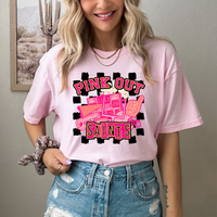 Pink Out Saints Checkered Background 61598 DTF transfer