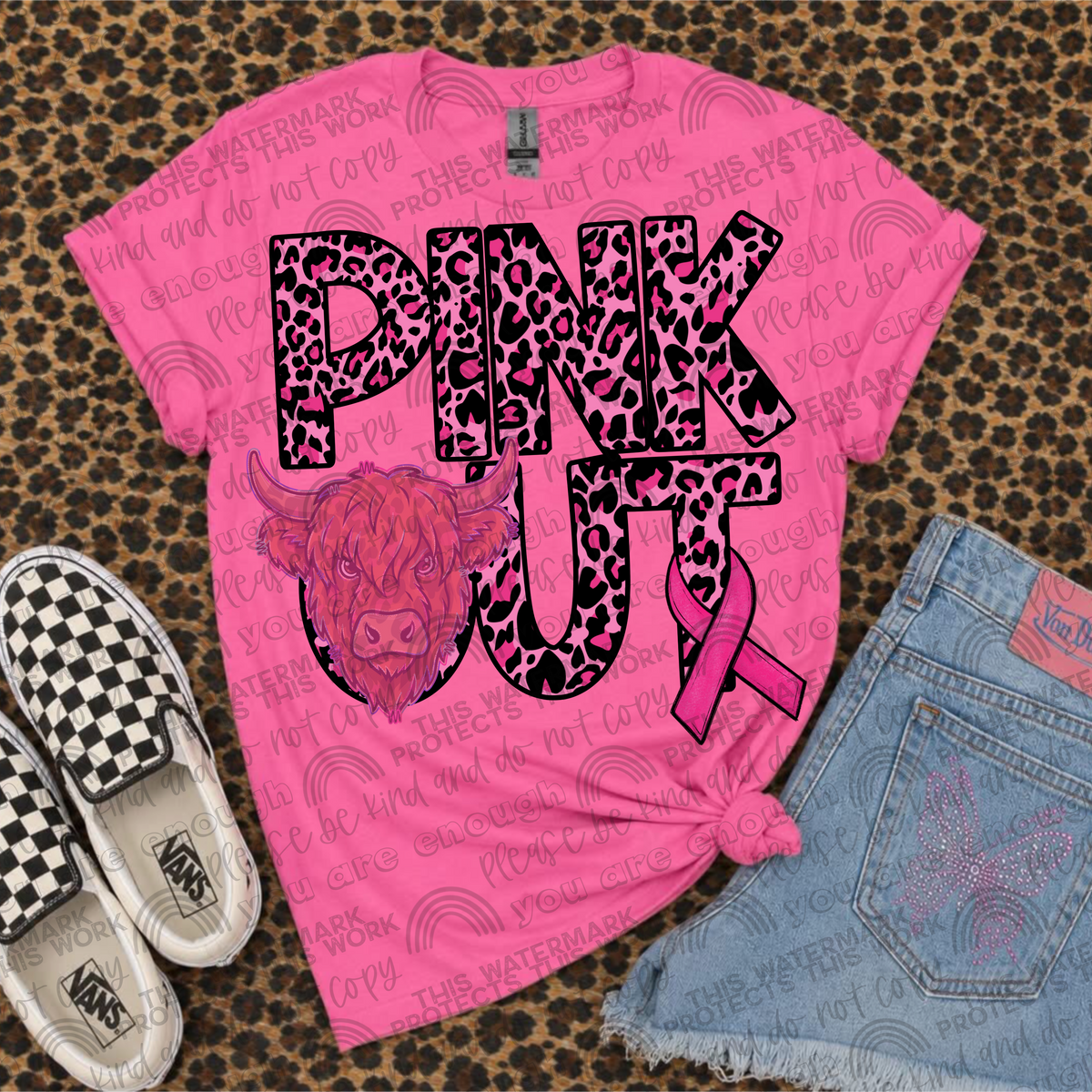Highlanders Pink Out Leopard (SMD) DTF Transfer