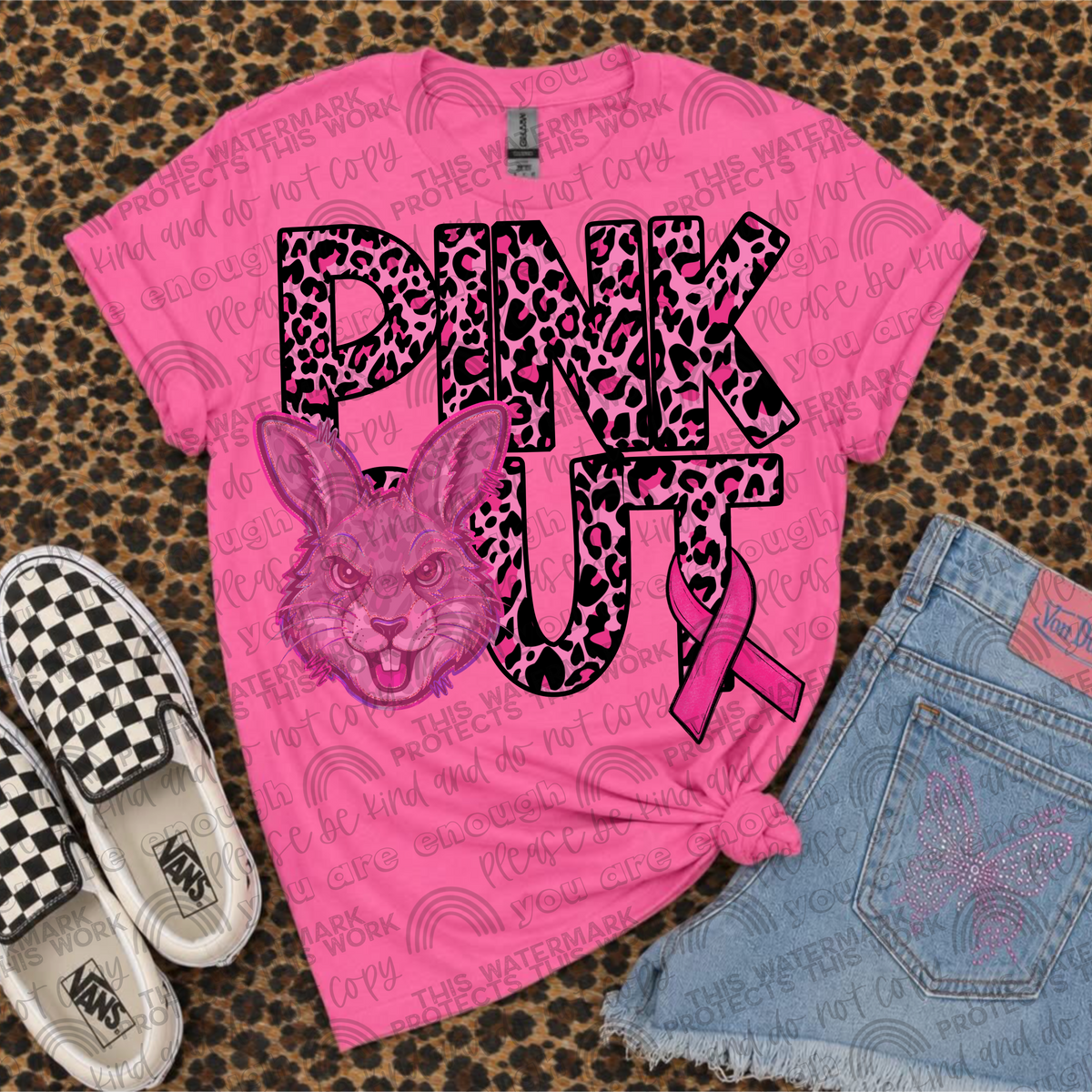 Jackrabbits Pink Out Leopard (SMD) DTF Transfer