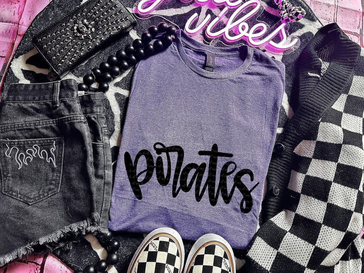 Pirates Hand Lettered 54122 DTF transfer