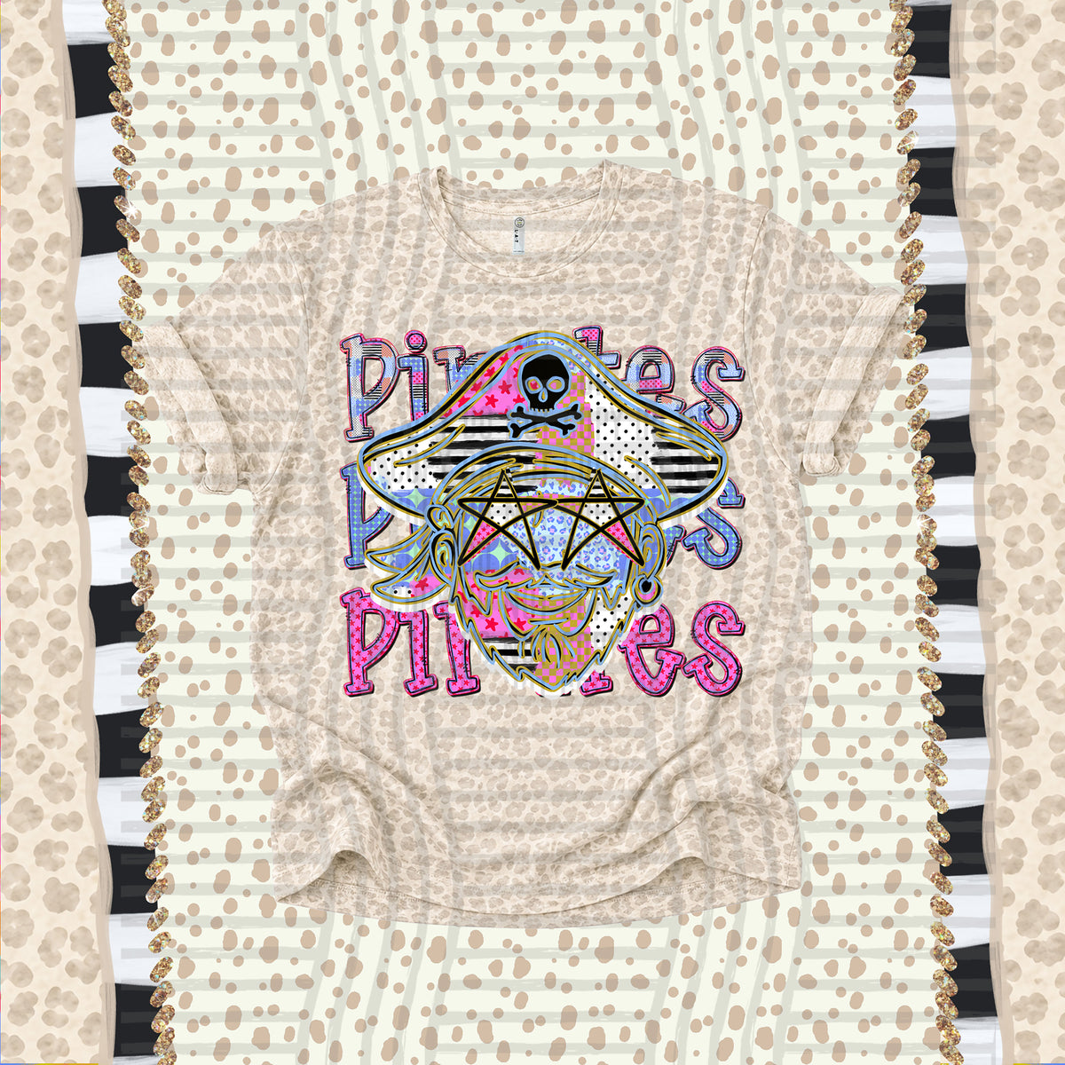 Pirates-Dolly Doodle Print (Caplinger) DTF Transfer