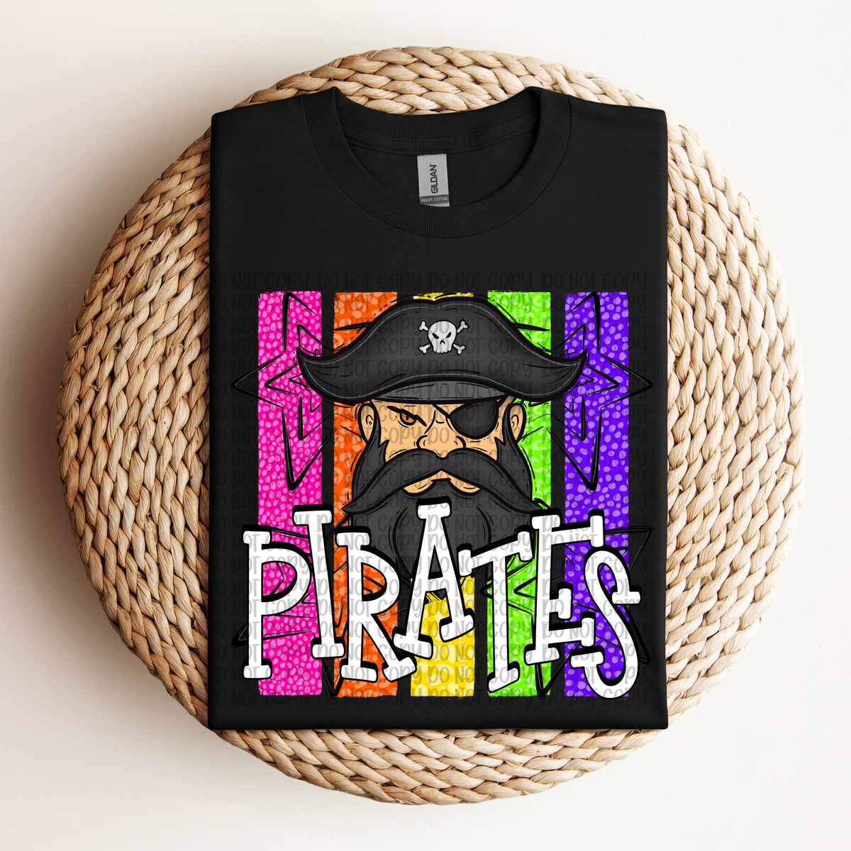 Pirates neon stripes (VP) DTF Transfer