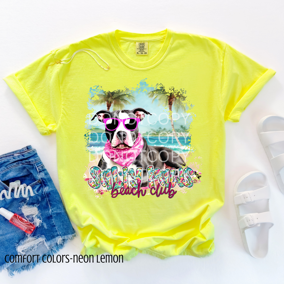 Pitbull Salty Paws Beach Club (CSG) 101092 DTF transfer