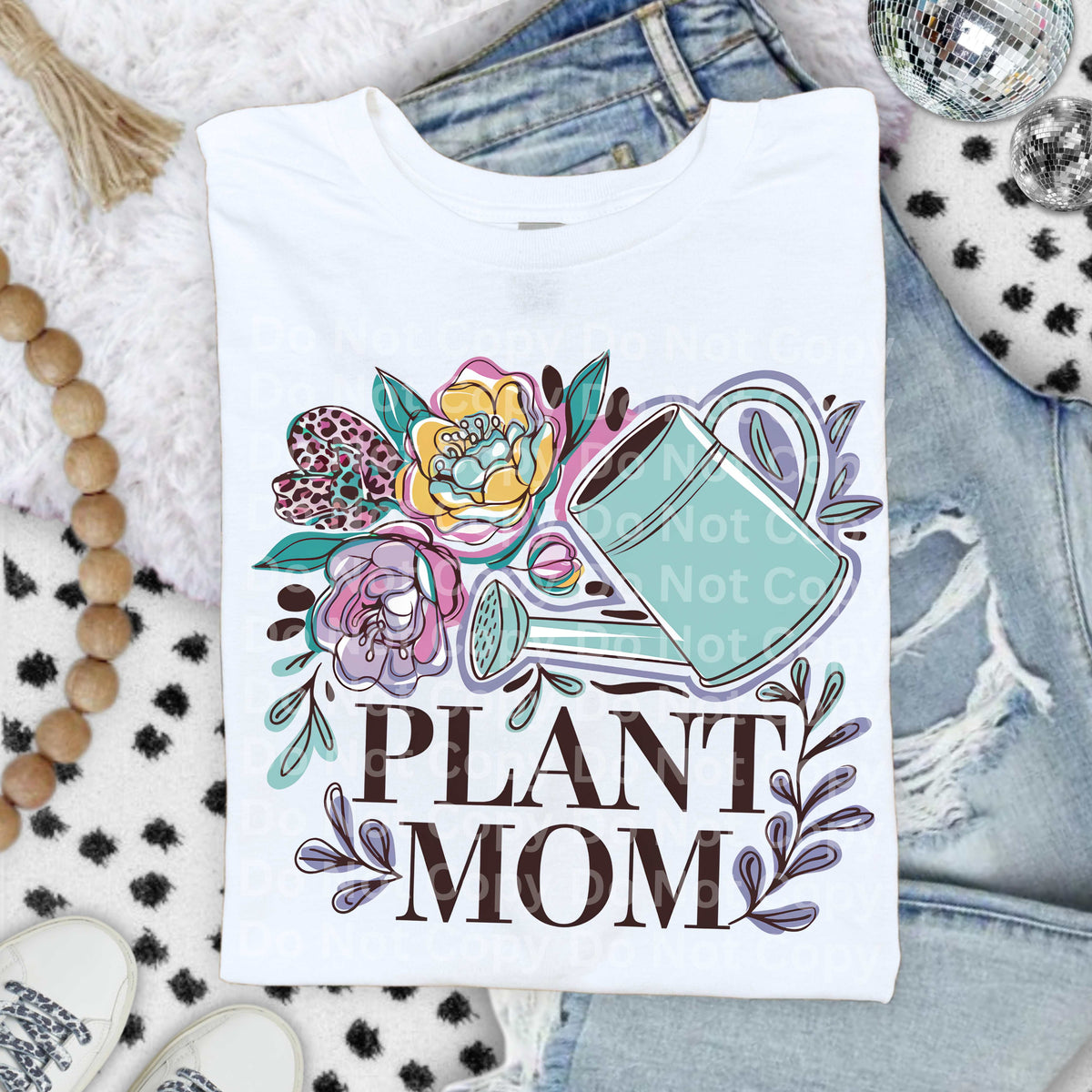 Plant mom floral (Irene) DTF Transfer