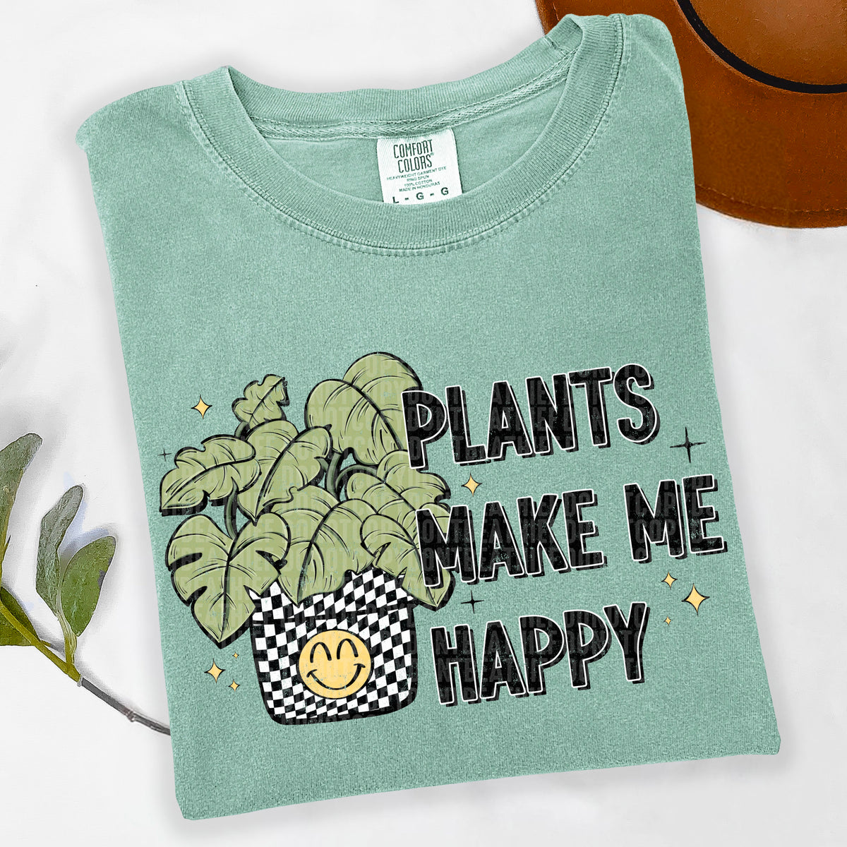 Plants Make Me Happy 104378 DTF transfer