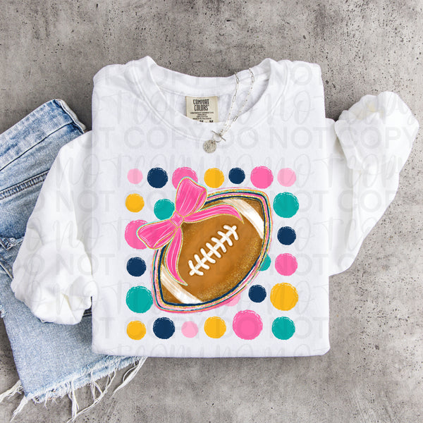 Football polkadot background (UAC) DTF Transfer
