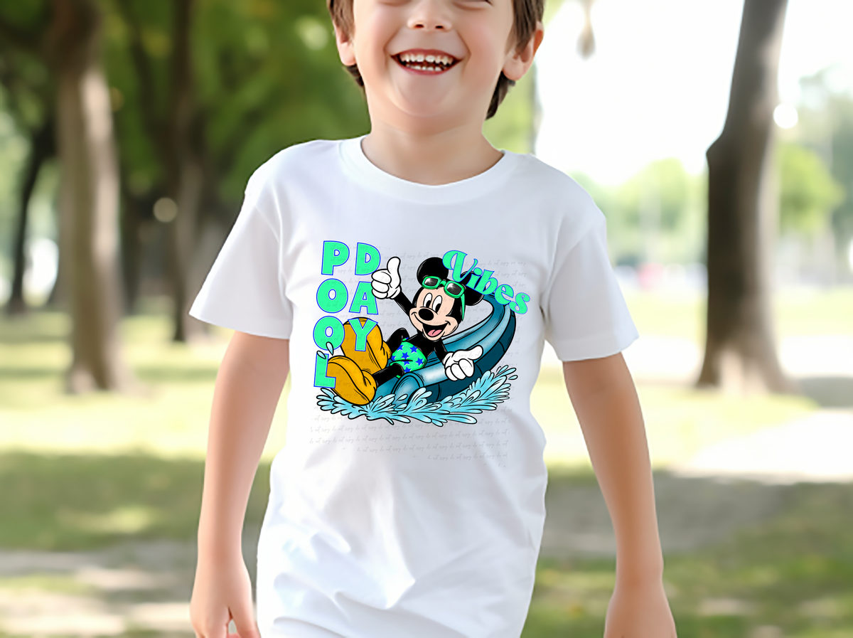 Pool Day Vibes Mouse 111478 DTF transfer