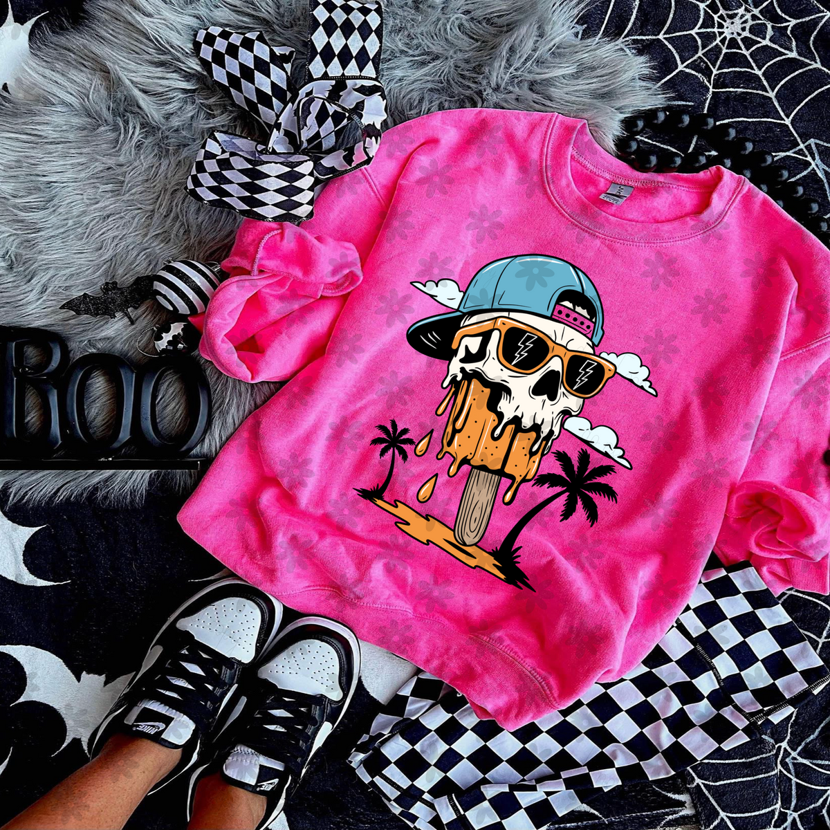 Popsicle skull (Dyed) DTF Transfer