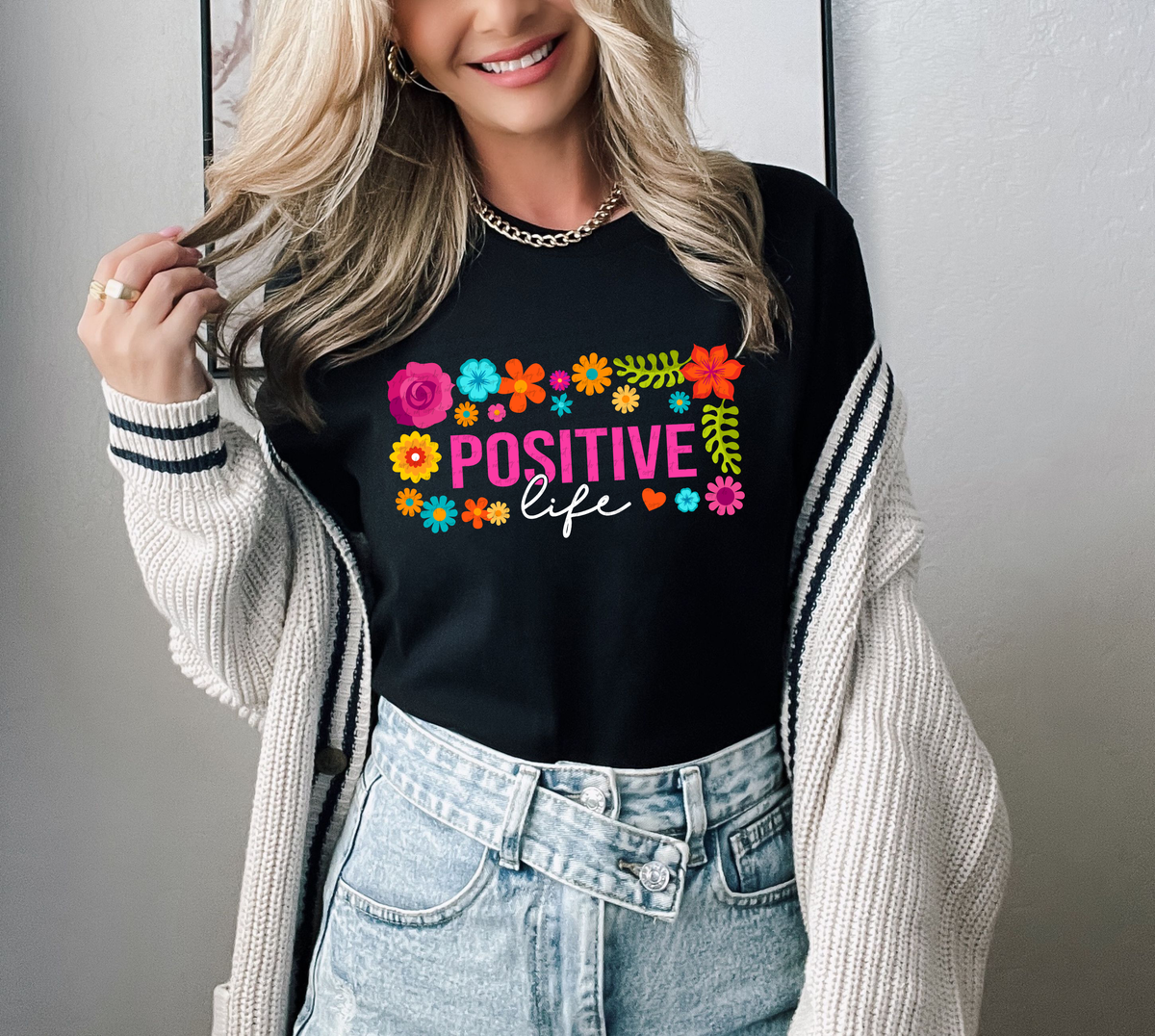 Positive Life Floral 76603 DTF Transfer