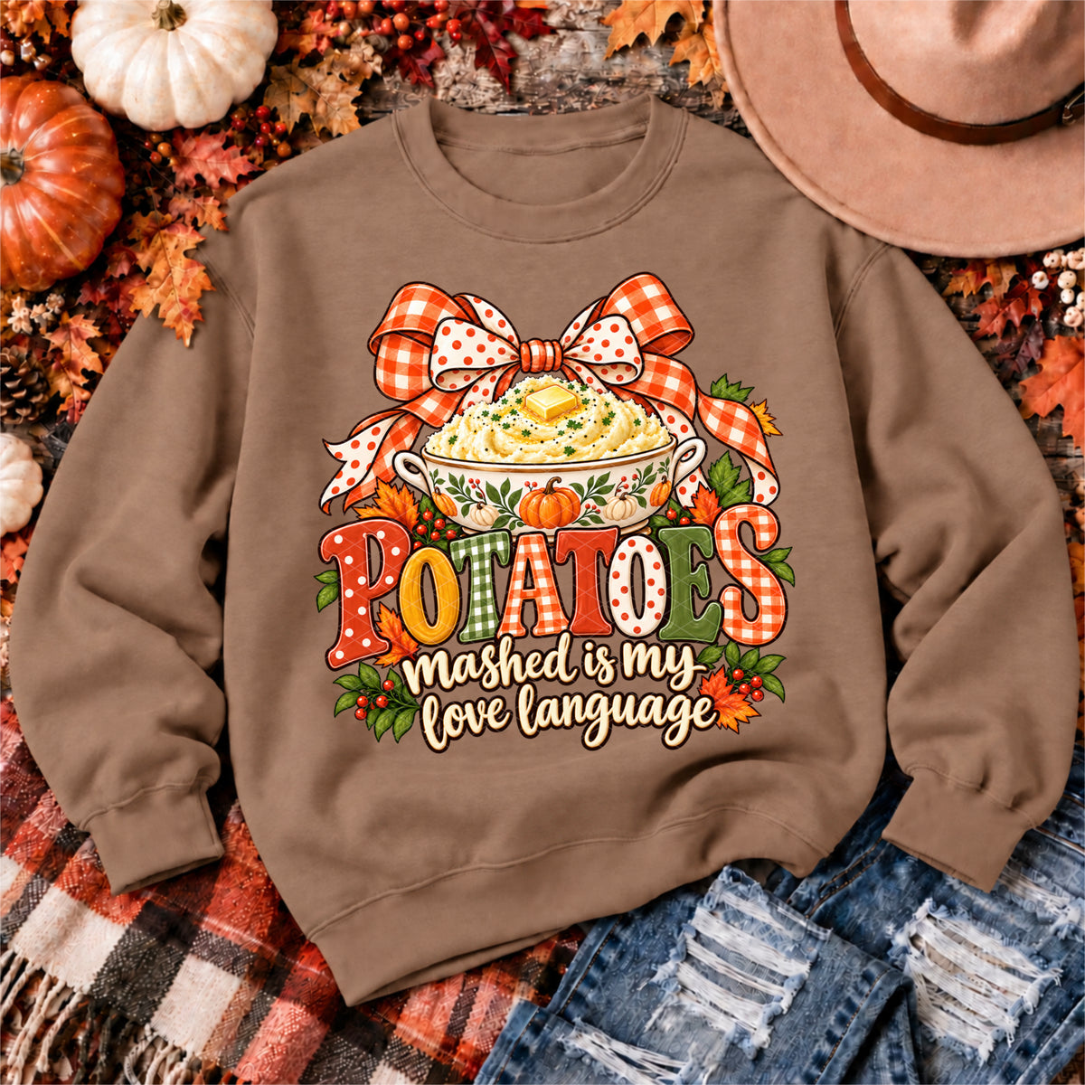 Potatoes mashed is my love language (SDD) DTF Transfer