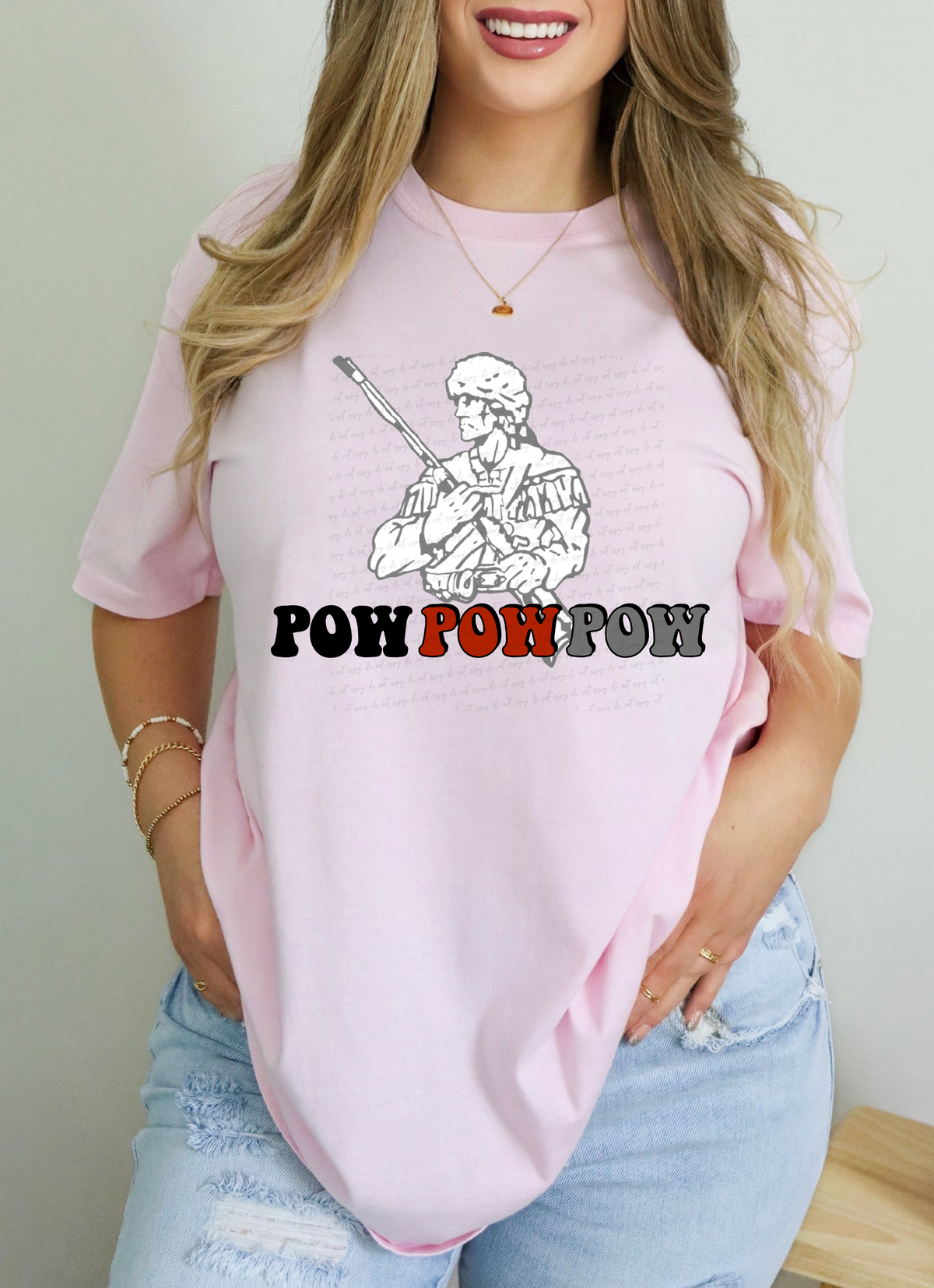 Pow Pow Pow Frontier Man 114893 DTF transfer