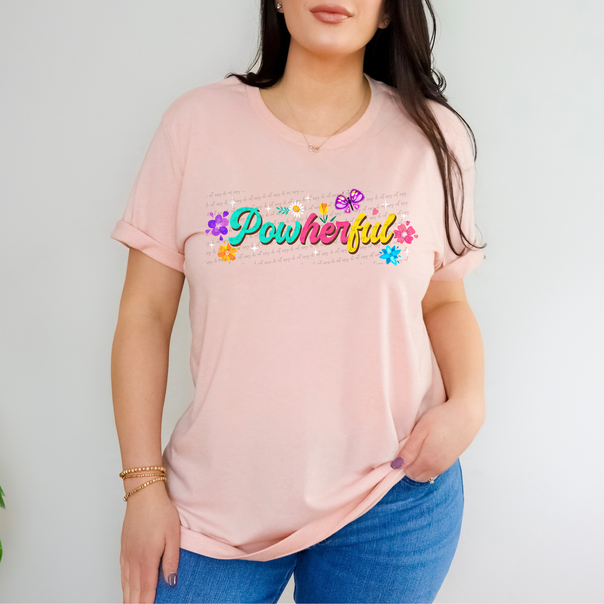 Powherful Colorful Floral 76756 DTF Transfer