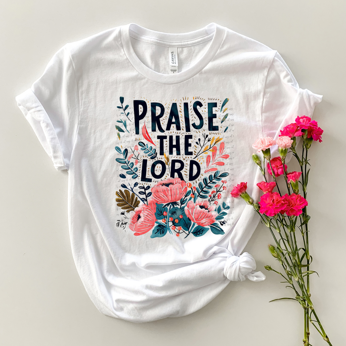 Praise The Lord Floral 76375 DTF Transfer