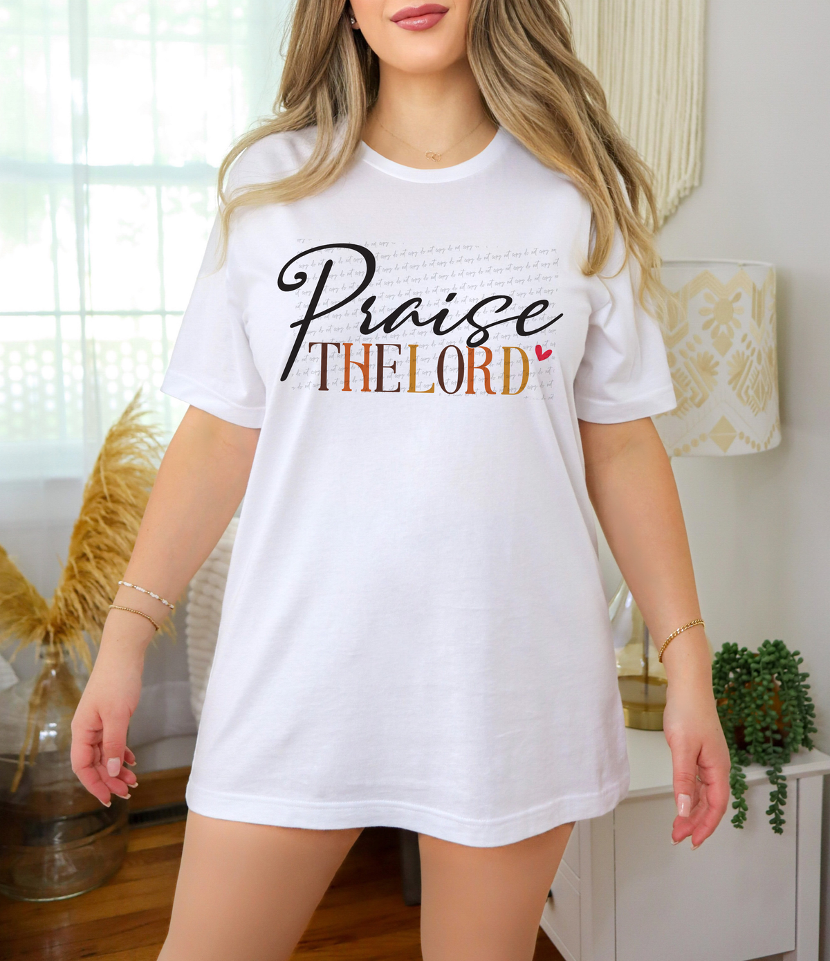 Praise The Lord Typography 76651 DTF Transfer