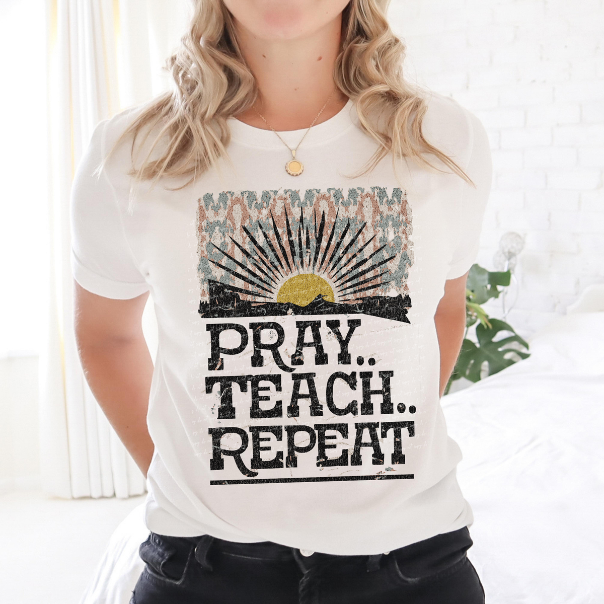Pray Teach Repeat 81363 DTF Transfer