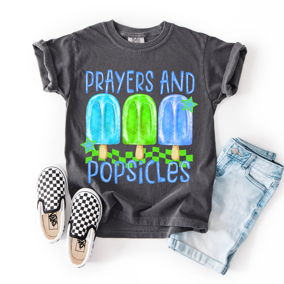 Prayers and Popsicles (blue) (SDD) DTF Transfer