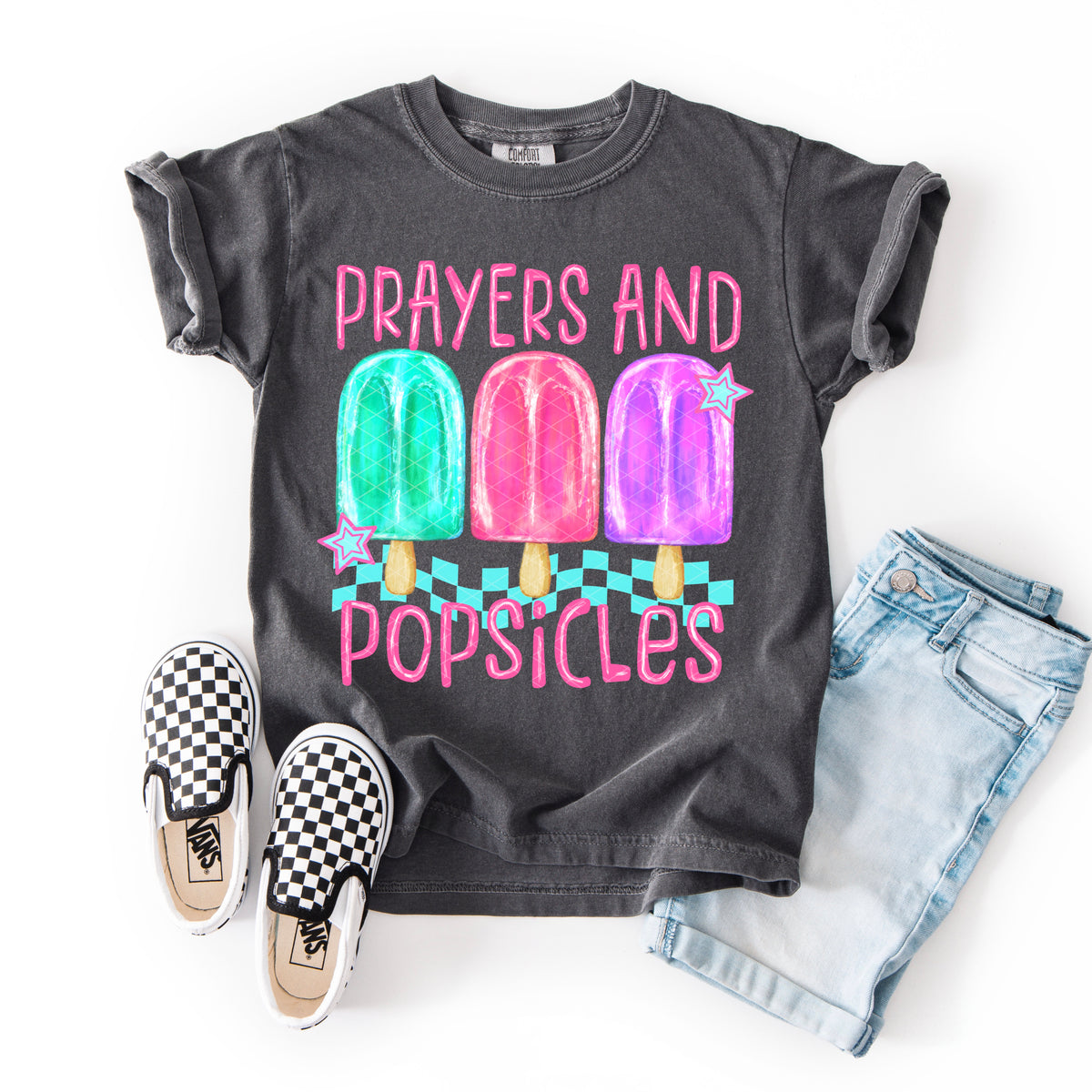Prayers and Popsicles (pink) (SDD) DTF Transfer