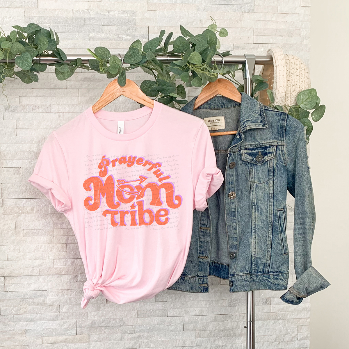 Prayerful Mom Tribe Orange 81365 DTF Transfer