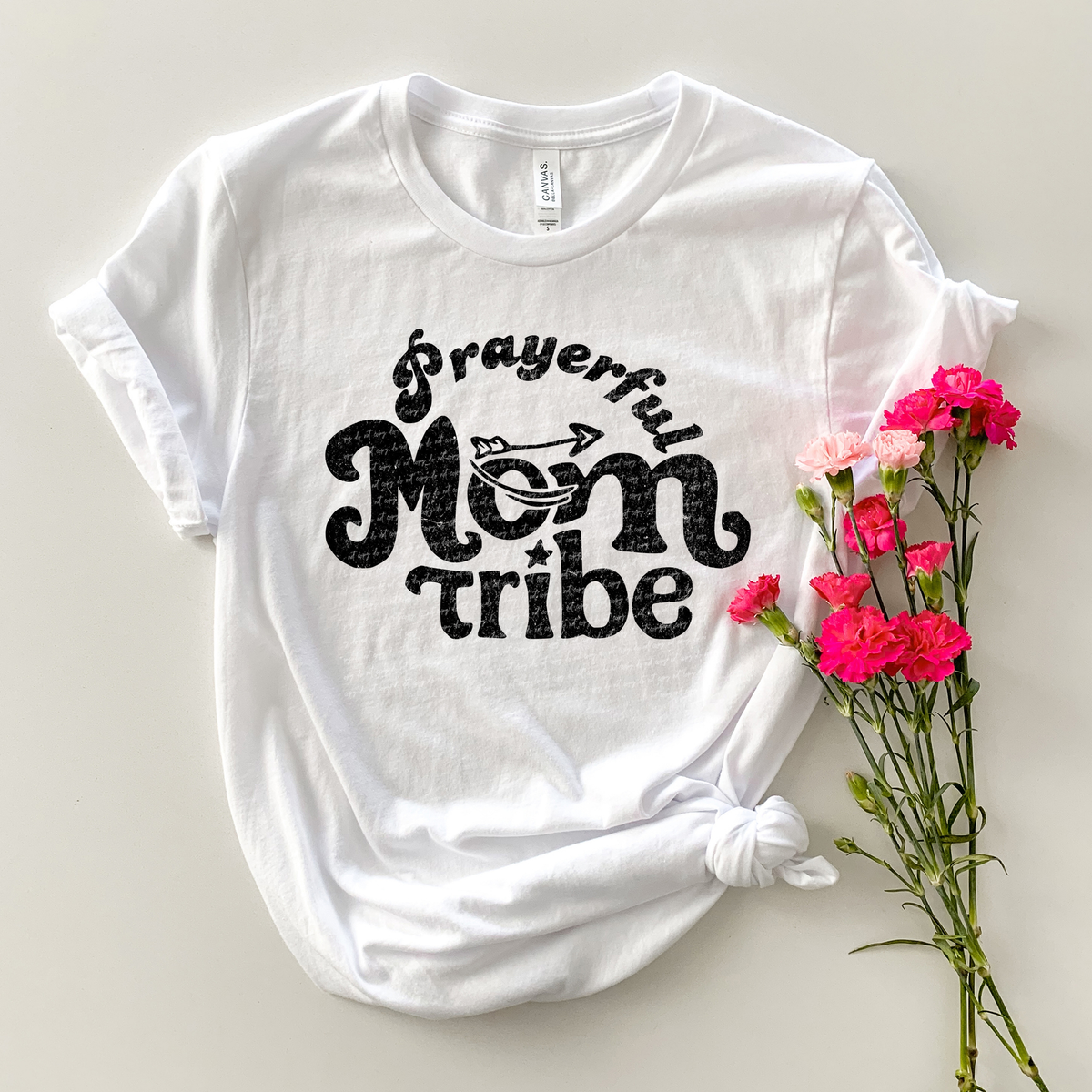 Prayerful Mom Tribe Black 81364 DTF Transfer
