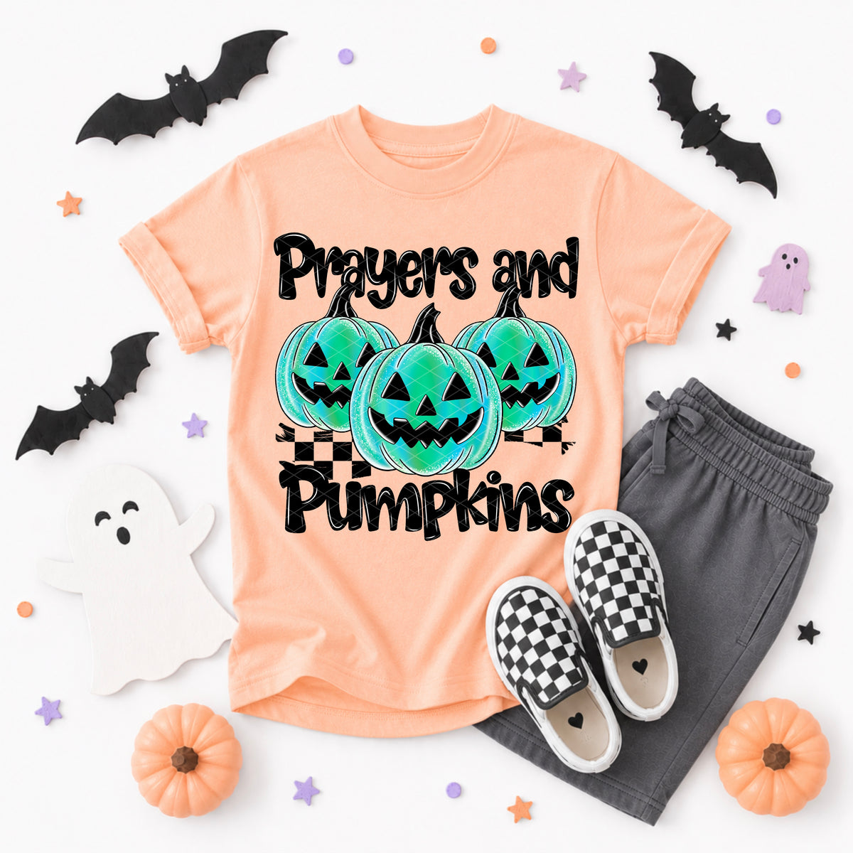 Prayers and teal pumpkins (SDD) DTF Transfer