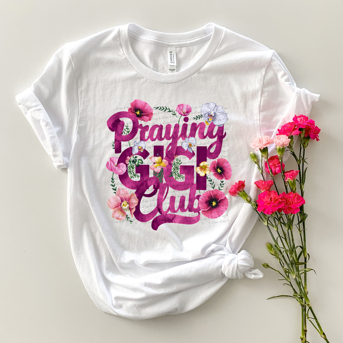 Praying Gigi Club Pink 81306 DTF Transfer