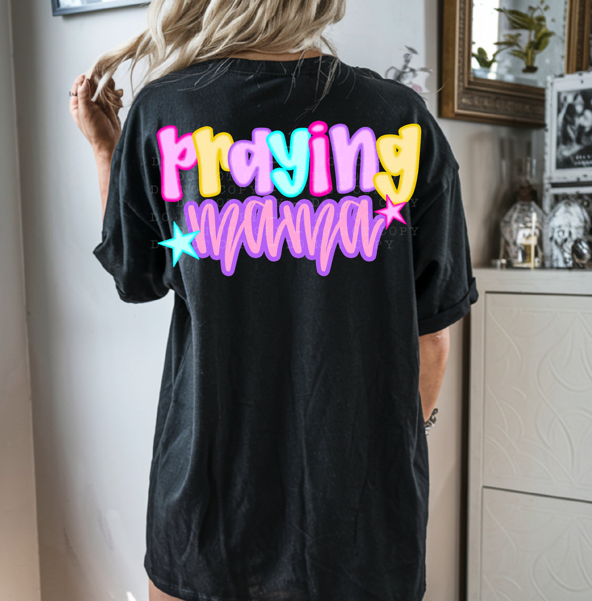 Praying Mama Neon 104851 DTF transfer