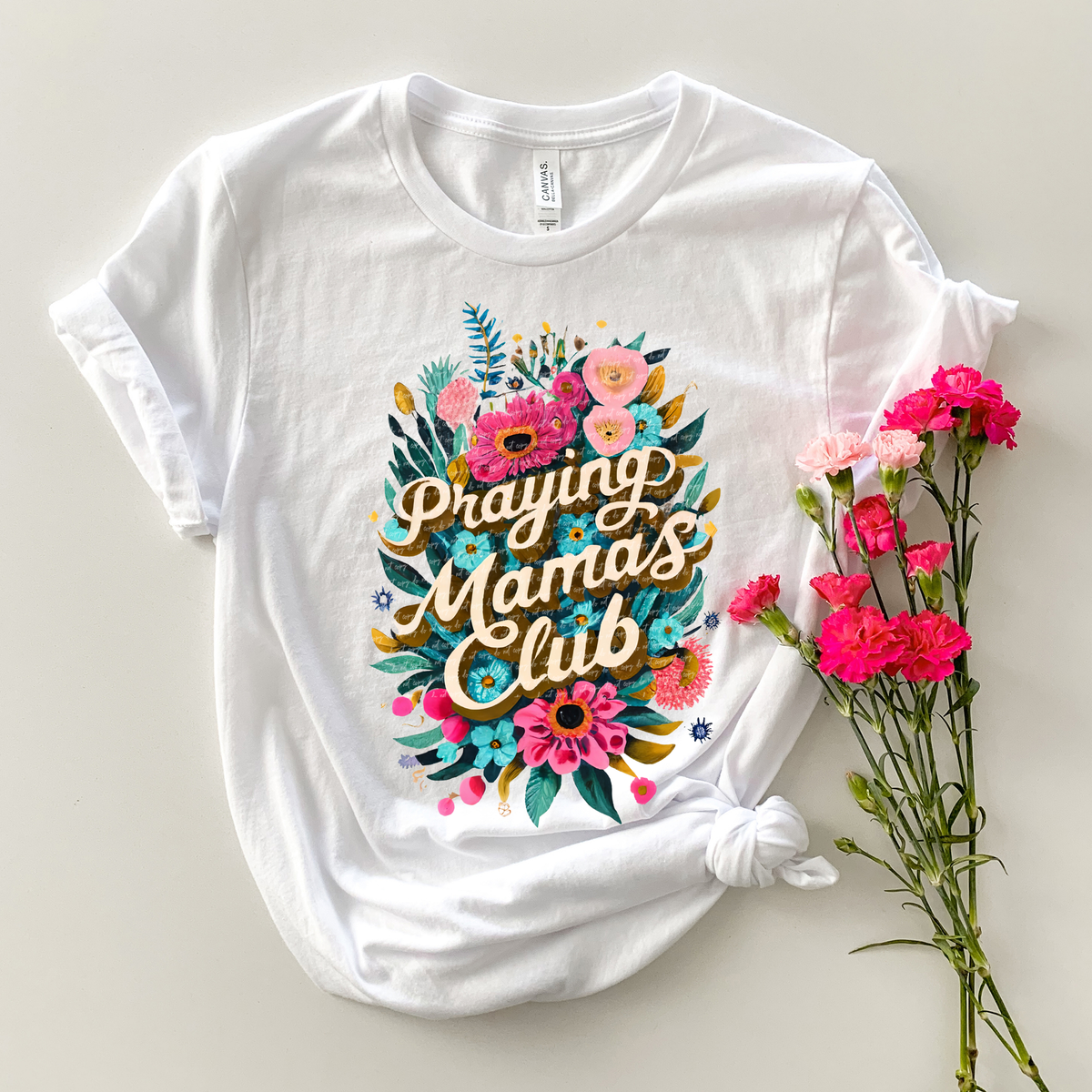 Praying Mamas Club Floral 81371 DTF Transfer