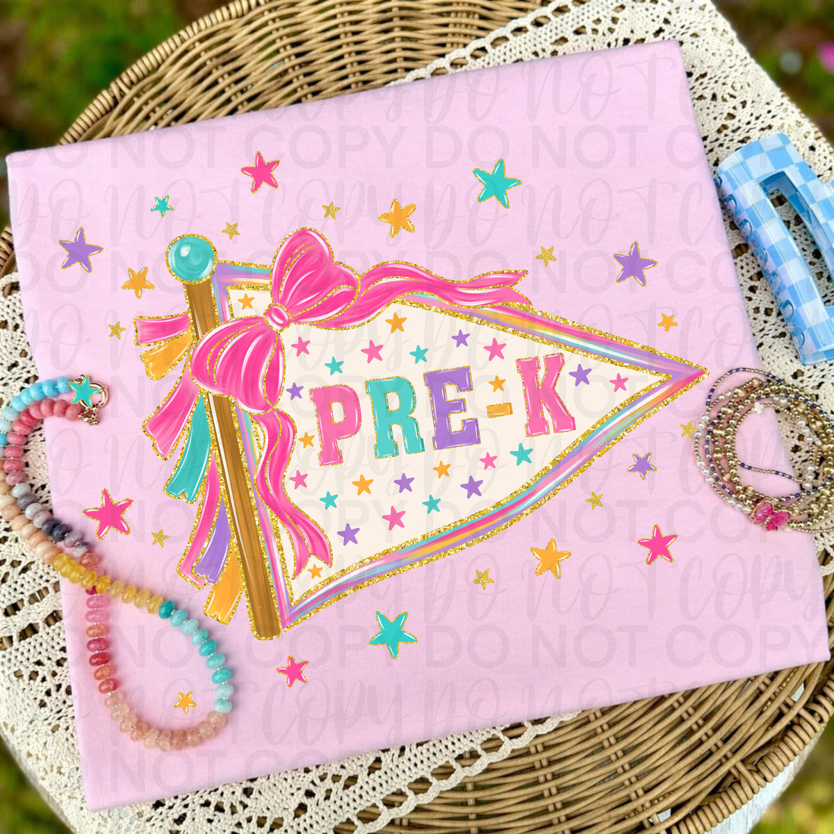 Pre-k pennant (UAC) DTF Transfer