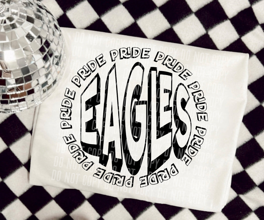 Eagles Pride Circle Mascots (Caplinger) DTF transfer