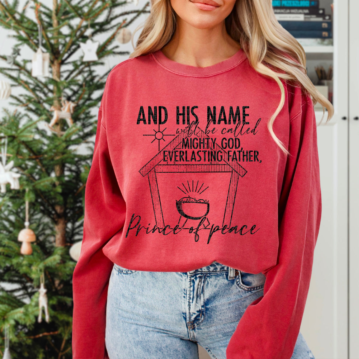 And His Name Will Be Called Mighty God, Everlasting Father. Prince of Peace 104182 DTF transfer