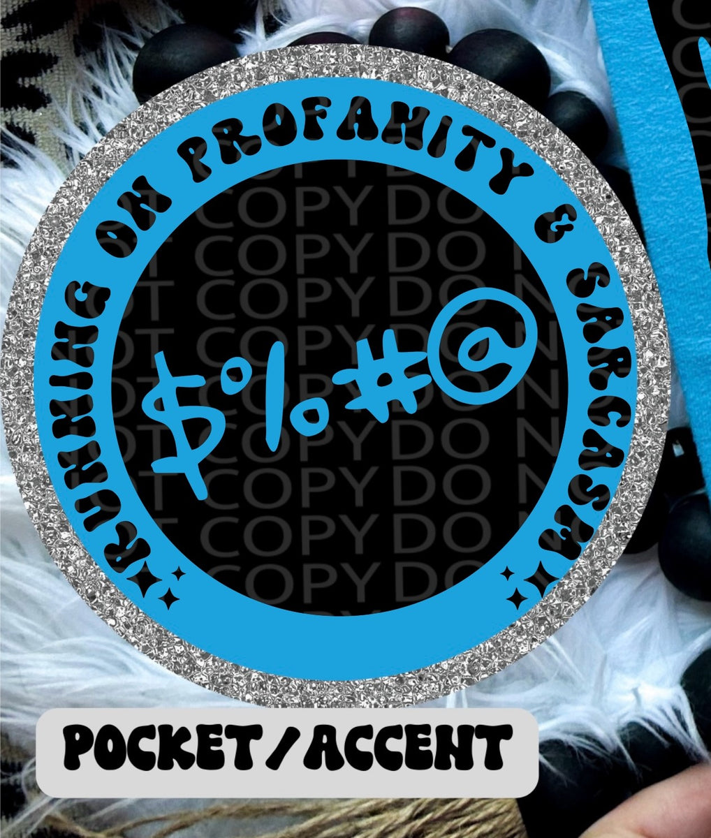 Running on profanity & sarcasm pocket (HW) 67013 DTF transfer – Mud ...