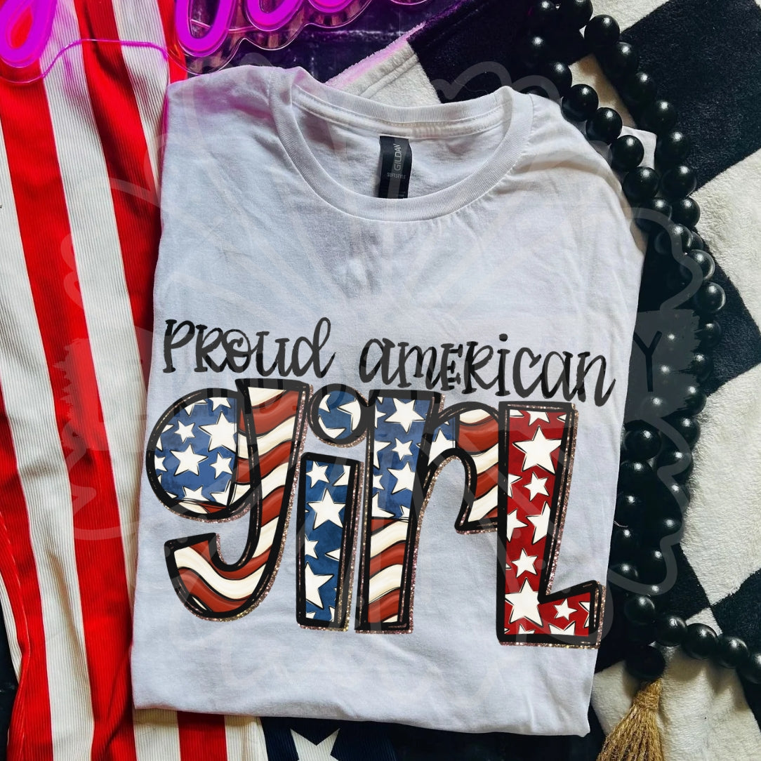 Proud American girl (Vehemnt) DTF Transfer