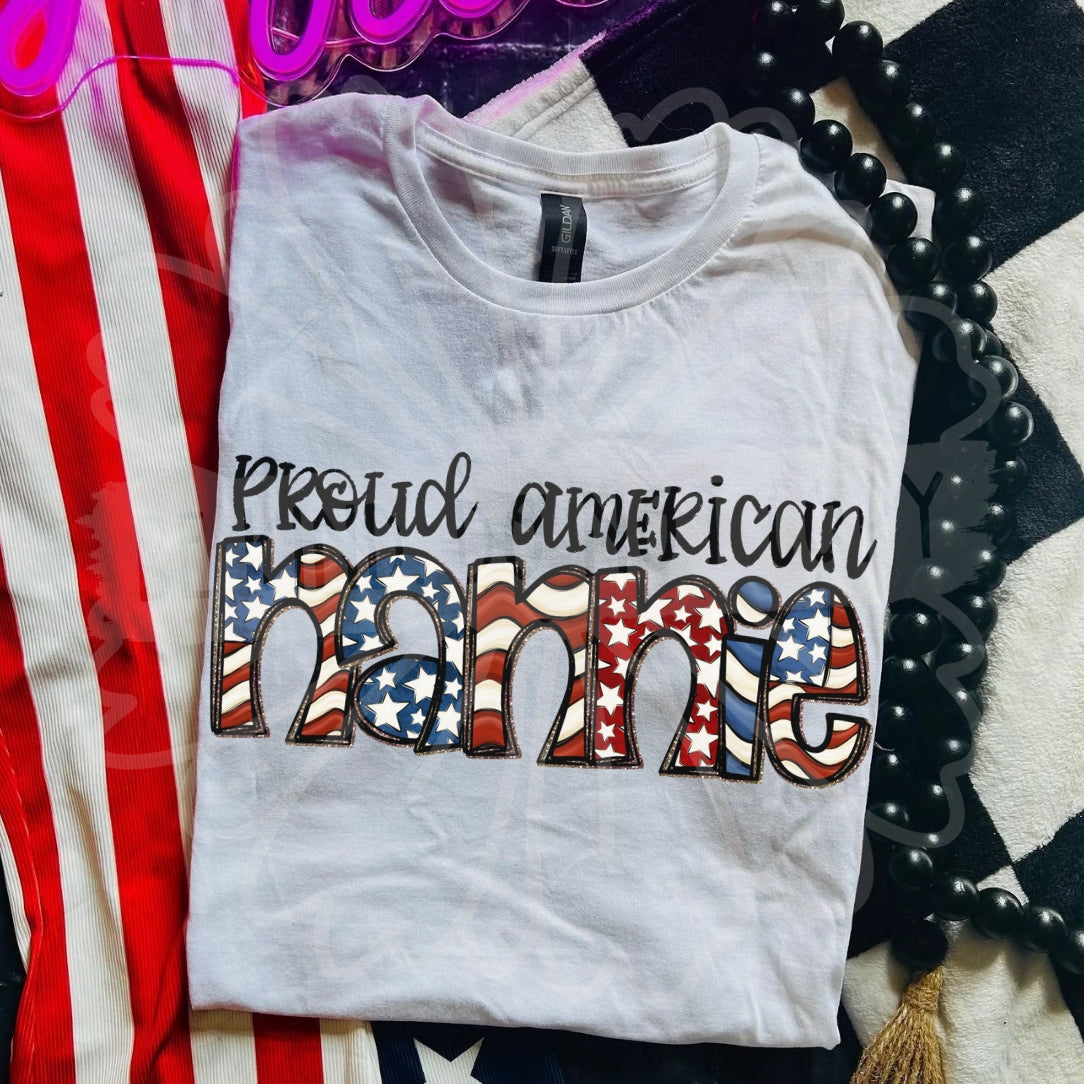 Proud American nannie (Vehemnt) DTF Transfer