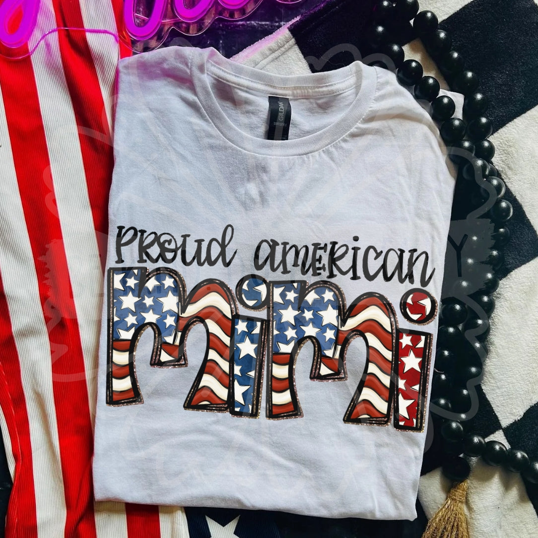 Proud American mimi (Vehemnt) DTF Transfer