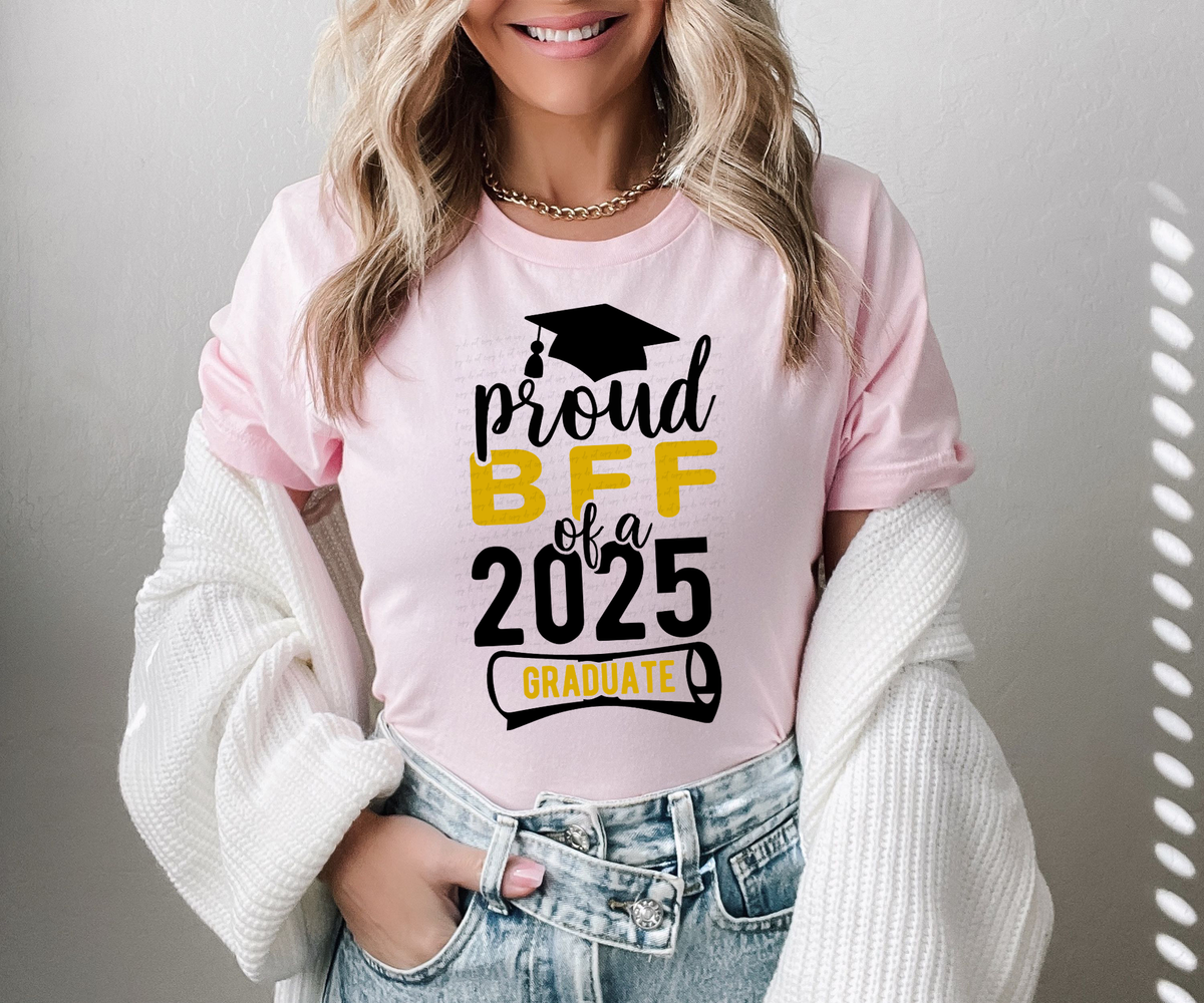 Proud BFF Of A 2025 Graduate Mortarboard 76709 DTF Transfer