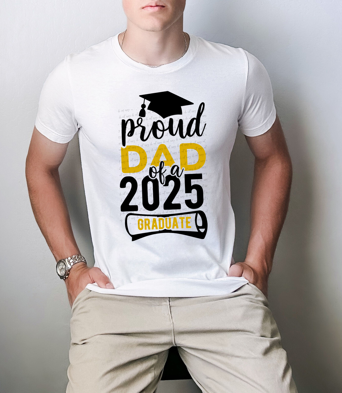 Proud Dad Of A 2025 Graduate Mortarboard 76713 DTF Transfer