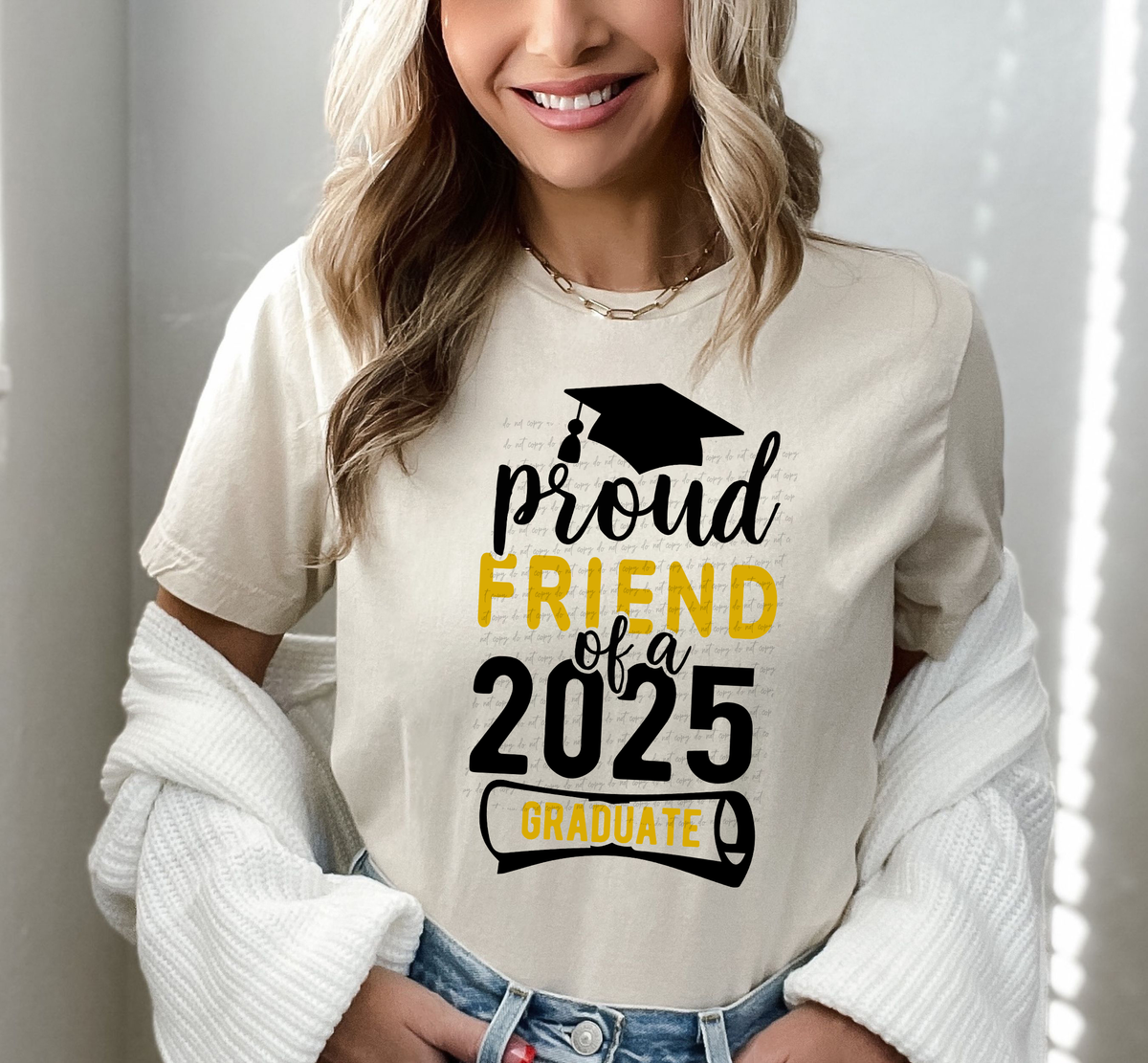 Proud Friend Of A 2025 Graduate Mortarboard 76716 DTF Transfer