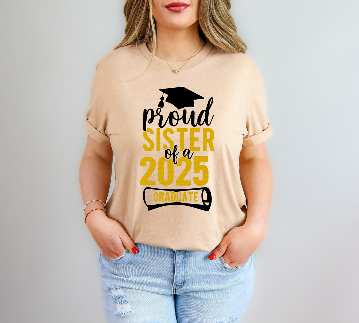 Proud Sister Of A 2025 Graduate Mortarboard 76724 DTF Transfer