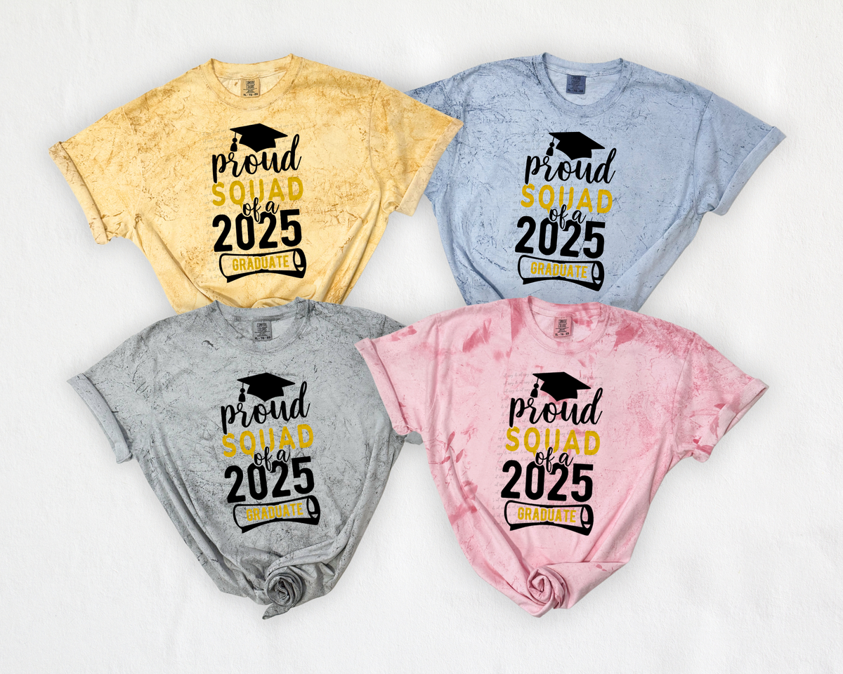 Proud Squad Of A 2025 Graduate Mortarboard 76726 DTF Transfer