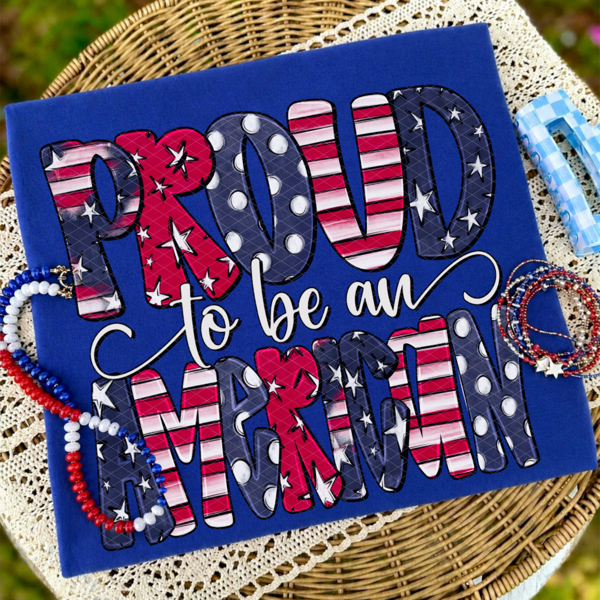 Proud to be an American patriotic (SDD) DTF Transfer