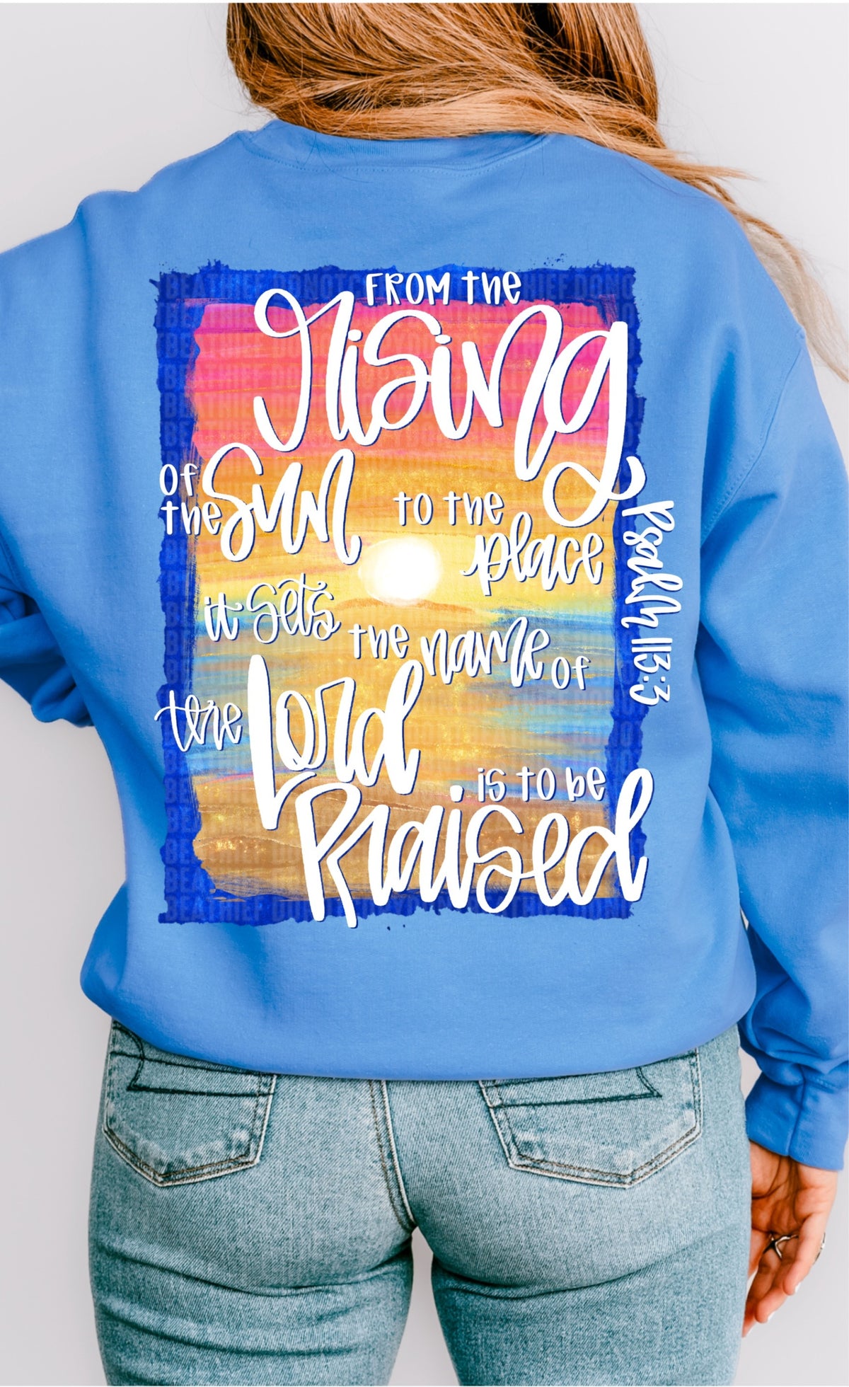 From the rising of the sun BACK 103976 DTF transfer