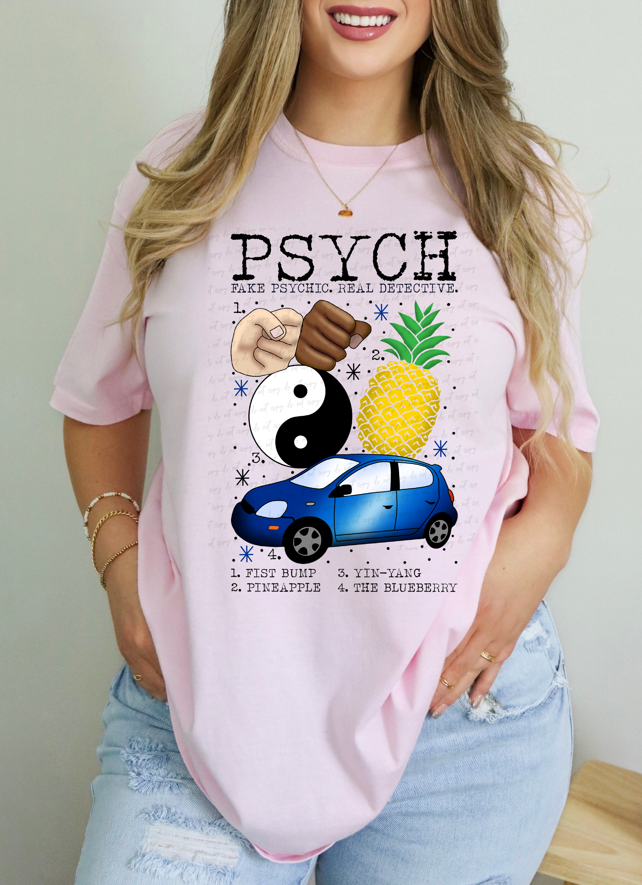 Psych Fake Psychic Real Detective Chart 115281 DTF transfer – Mud ...